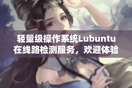 轻量级操作系统Lubuntu在线路检测服务，欢迎体验