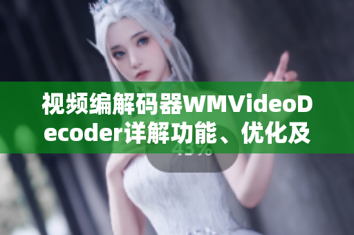 视频编解码器WMVideoDecoder详解功能、优化及应用指南