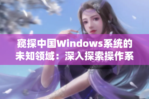 窥探中国Windows系统的未知领域：深入探索操作系统在野外的应用与挑战