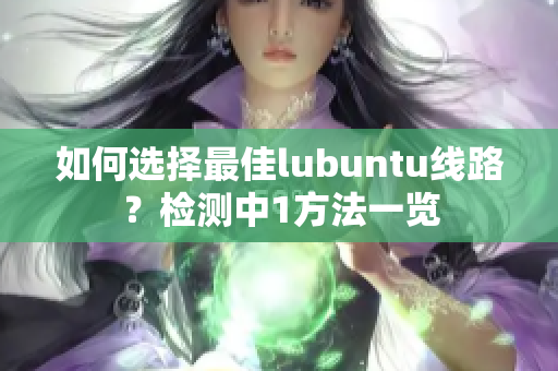 如何选择最佳lubuntu线路？检测中1方法一览