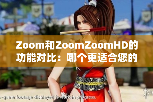 Zoom和ZoomZoomHD的功能对比：哪个更适合您的视频会议需求？