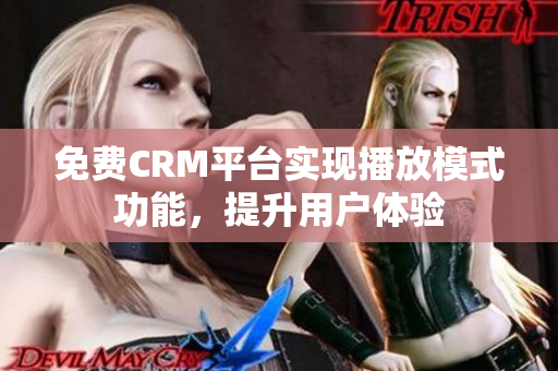 免费CRM平台实现播放模式功能，提升用户体验