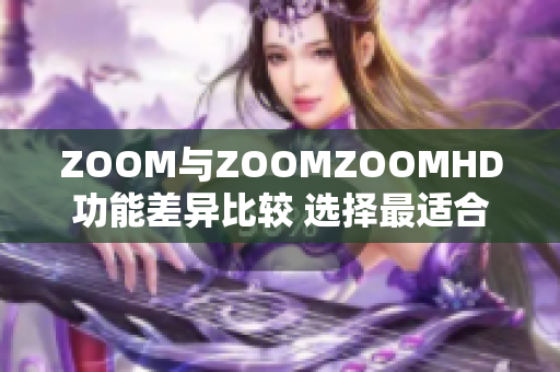 ZOOM与ZOOMZOOMHD功能差异比较 选择最适合你的视频会议平台