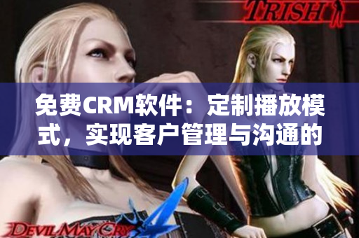 免费CRM软件：定制播放模式，实现客户管理与沟通的完美融合