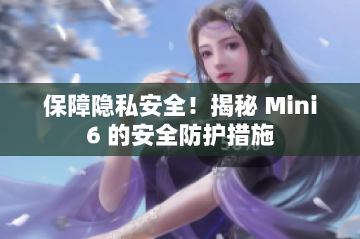 保障隐私安全！揭秘 Mini6 的安全防护措施