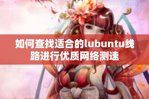 如何查找适合的lubuntu线路进行优质网络测速