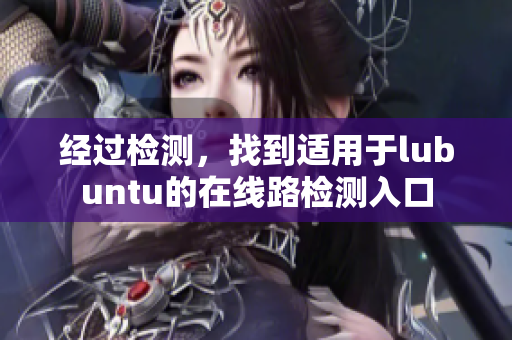 经过检测，找到适用于lubuntu的在线路检测入口