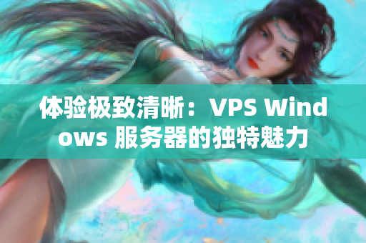 体验极致清晰：VPS Windows 服务器的独特魅力