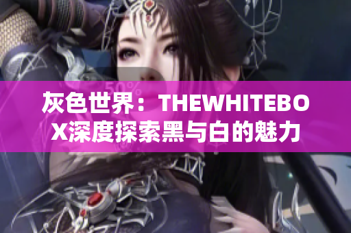 灰色世界：THEWHITEBOX深度探索黑与白的魅力