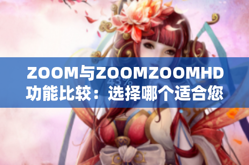 ZOOM与ZOOMZOOMHD功能比较：选择哪个适合您？