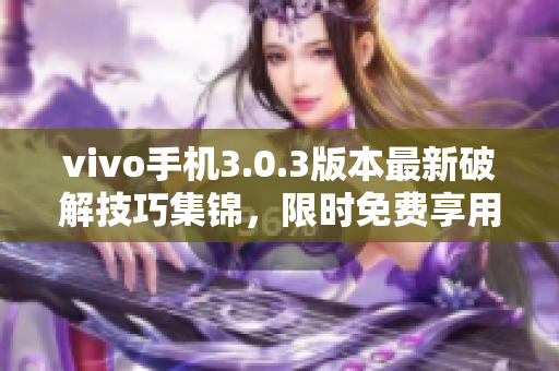 vivo手机3.0.3版本最新破解技巧集锦，限时免费享用