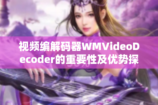 视频编解码器WMVideoDecoder的重要性及优势探究