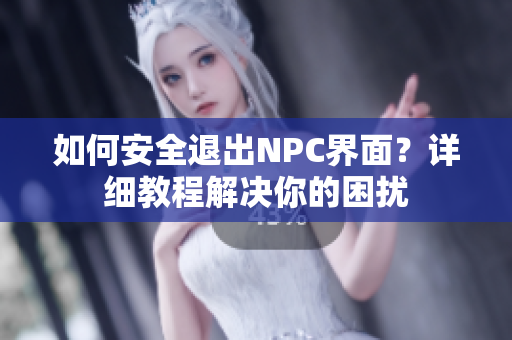 如何安全退出NPC界面？详细教程解决你的困扰