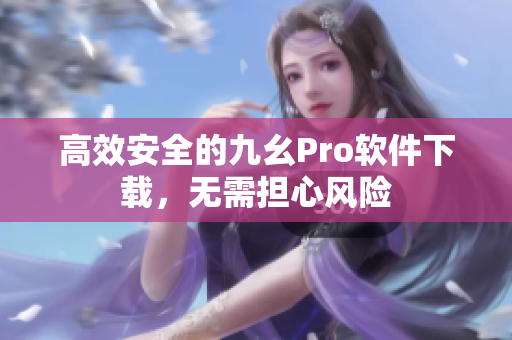 高效安全的九幺Pro软件下载，无需担心风险