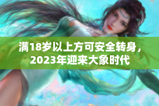 满18岁以上方可安全转身，2023年迎来大象时代