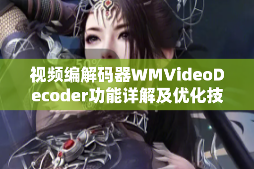 视频编解码器WMVideoDecoder功能详解及优化技巧