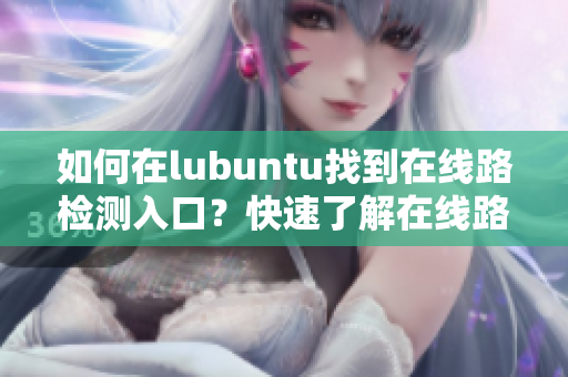 如何在lubuntu找到在线路检测入口？快速了解在线路检测方法