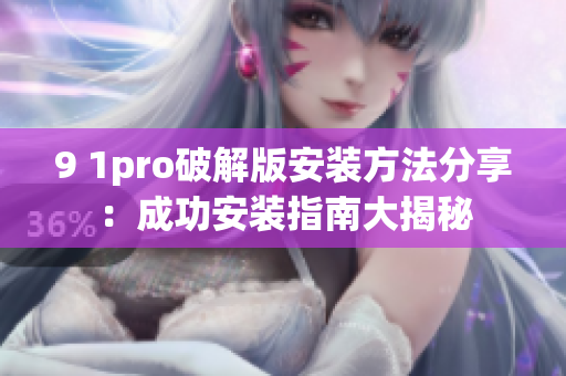 9 1pro破解版安装方法分享：成功安装指南大揭秘