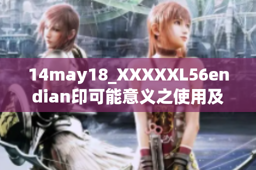 14may18_XXXXXL56endian印可能意义之使用及相关探讨