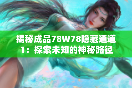 揭秘成品78W78隐藏通道1：探索未知的神秘路径