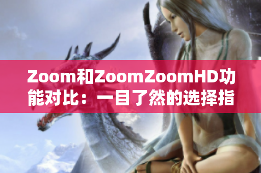 Zoom和ZoomZoomHD功能对比：一目了然的选择指南