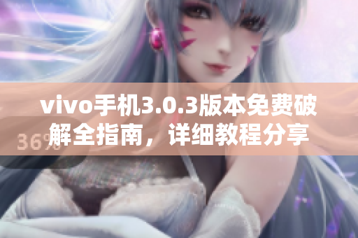 vivo手机3.0.3版本免费破解全指南，详细教程分享