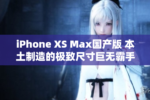 iPhone XS Max国产版 本土制造的极致尺寸巨无霸手机