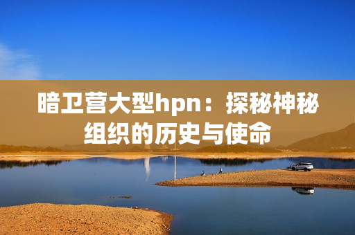 暗卫营大型hpn：探秘神秘组织的历史与使命