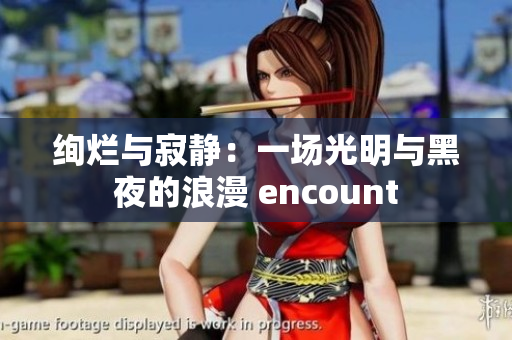 绚烂与寂静：一场光明与黑夜的浪漫 encount