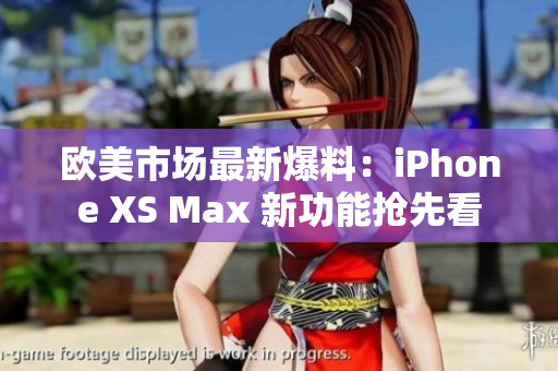 欧美市场最新爆料：iPhone XS Max 新功能抢先看