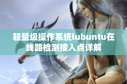 轻量级操作系统lubuntu在线路检测接入点详解