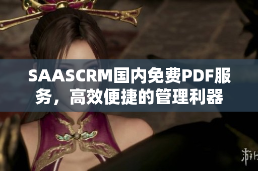 SAASCRM国内免费PDF服务，高效便捷的管理利器