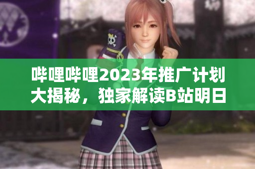 哔哩哔哩2023年推广计划大揭秘，独家解读B站明日策略及项目规划