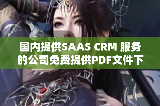 国内提供SAAS CRM 服务的公司免费提供PDF文件下载