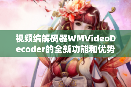 视频编解码器WMVideoDecoder的全新功能和优势