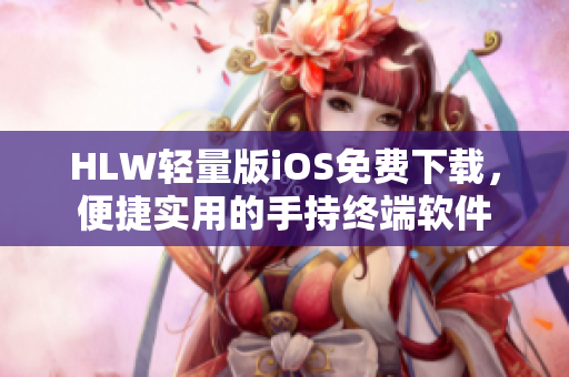 HLW轻量版iOS免费下载，便捷实用的手持终端软件