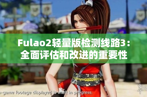 Fulao2轻量版检测线路3：全面评估和改进的重要性