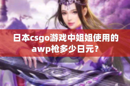 日本csgo游戏中姐姐使用的awp枪多少日元？