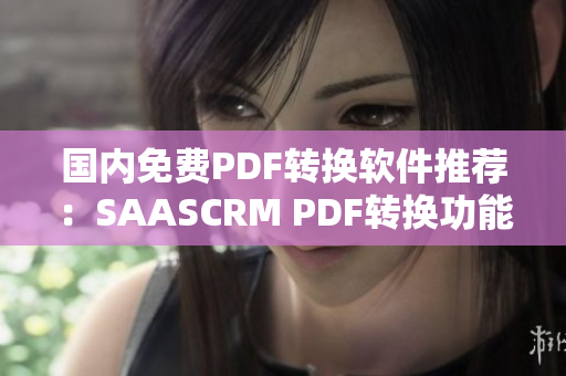 国内免费PDF转换软件推荐：SAASCRM PDF转换功能评测及使用指南