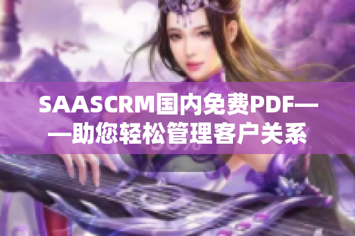 SAASCRM国内免费PDF——助您轻松管理客户关系